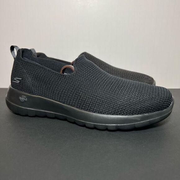 Womens SKECHERS GO WALK Joy Sensational Day Black Slip On Shoes / Size 7.5 - Picture 1 of 8